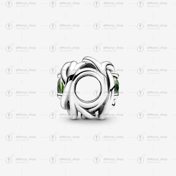 Pandora August Spring Green Eternity Circle Charm|Pendant - Picture 3 of 5